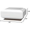 imageSOLPEX Solar Outdoor Post Cap Lights 25 Lumens 30 LED Bright for Fence Deck Patio 4x4 5x5 6x6 Wood or Vinyl Posts 6 Pack Warm White