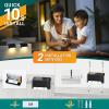 imageSolar Deck Lights Outdoor 16 Pack Solars Step Light Waterproof Led Solar Lights for Outdoor Stairs Step Fence Yard Patio and PathwayWarm WhiteBlack