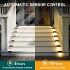 imageSolar Deck Lights Outdoor 16 Pack Solars Step Light Waterproof Led Solar Lights for Outdoor Stairs Step Fence Yard Patio and PathwayWarm WhiteBlack