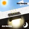 imageSolar Deck Lights Outdoor 16 Pack Solars Step Light Waterproof Led Solar Lights for Outdoor Stairs Step Fence Yard Patio and PathwayWarm WhiteBrown