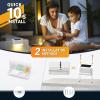 imageSolar Deck Lights Outdoor 16 Pack Solars Step Light Waterproof Led Solar Lights for Outdoor Stairs Step Fence Yard Patio and PathwayWarm WhiteWhite