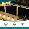 imageSolar Deck Lights Outdoor 16 Pack Solars Step Light Waterproof Led Solar Lights for Outdoor Stairs Step Fence Yard Patio and PathwayWarm WhiteWhite