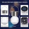 imageSolpex Hanging Solar Lights Outdoor 8 Pack Decorative Cracked Glass Ball Light Solar Powered Waterproof Globe Lighting Hanging Globe Solar Lights for Garden Yard Patio Lawn Flower BedColor Changing