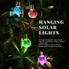 imageSolpex Hanging Solar Lights Outdoor 8 Pack Decorative Cracked Glass Ball Light Solar Powered Waterproof Globe Lighting Hanging Globe Solar Lights for Garden Yard Patio Lawn Flower BedColor Changing