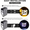 imageSolpex Solar Deck LightsSolar Fence Lights 2 Modes Christmas Decoration LightsUnique Pattern Waterproof Automatic Outside Deck Patio Stairs Yard Steps Path ampamp Driveway RGB ampamp Black 8PackSOLAR DECK LIGHT