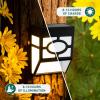 imageSolpex Solar Deck LightsSolar Fence Lights 2 Modes Christmas Decoration LightsUnique Pattern Waterproof Automatic Outside Deck Patio Stairs Yard Steps Path ampamp Driveway RGB ampamp Black 8PackSOLAR DECK LIGHT