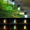 imageSOLPEX 16 Pack Solar Outdoor Lights Pathway Stainless Steel Solar Lights Outdoor WaterproofLED Landscape Lighting Walkway for LandscapePatioLawnYardDrivewayCold WhiteMulticolor