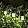 imageSOLPEX 16 Pack Solar Outdoor Lights Pathway Stainless Steel Solar Lights Outdoor WaterproofLED Landscape Lighting Walkway for LandscapePatioLawnYardDrivewayCold WhiteCold White