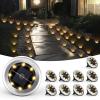 imageSOLPEX Mini Solar Ground Lights 10 Pack Solar Lights Outdoor Waterproof Pathway Lights Solar Powered Solar Garden Lights Landscape Lighting for Yard Driveway Walkway Warm WhiteWarm White