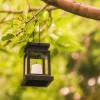 imageSOLPEX Solar Lanterns Outdoor Waterproof 8 Pack Solar Lights Outdoor LED Hanging Lantern Lights Candle Effect Decorative Lights with Stakes for Outside Garden Patio Porch Yard Pathway