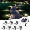 imageSOLPEX Solar Lights Outdoor Waterproof 12 Pack Solar Ground Lights Solar Garden Lights Landscape Lighting for Pathway Driveway Patio Backyard Walkway Cool WhiteCool White