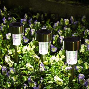 imageSOLPEX 16 Pack Solar Outdoor Lights Pathway Stainless Steel Solar Lights Outdoor WaterproofLED Landscape Lighting Walkway for LandscapePatioLawnYardDrivewayCold WhiteCold White
