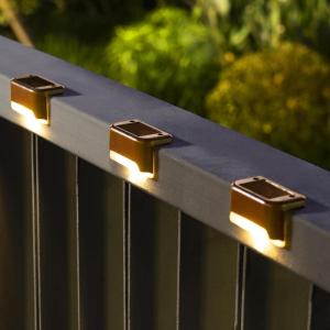 imageSOLPEX 20 Pack Solar Deck Lights Outdoor Waterproof Led Lights for Outdoor Stairs Step Fence Yard Patio and PathwayWarm WhiteWarm White
