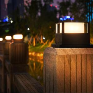 imageSOLPEX 6 Pack Solar Post Cap Lights Bright Warm White LED LightingSolar Fence Post Lights Fit 4X45X5 Deck or Patio WoodenVinyl Posts