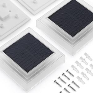 imageSOLPEX Solar Post Lights Outdoor 35 lumensOutdoor Post Cap Lights for Fence Deck or Patio30 LED Super Bright Post Lights for 4x45x56x6 Posts Caps Wood Only6 PackWarm White