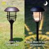 imageSOLPEX 4 Pack Solar Outdoor Lights Glass and Metal Path Lights High Lumen Output per LED for Landscape Lawn Patio Yard Garden