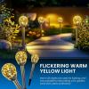 imageSOLPEX Solar Garden Lights Outdoor 3 Pack MultiColor ChangingampampWhite 2 Modes Solar Powered Glass Ball Garden Lights Waterproof for Patio DecorationWarm White