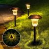 imageSOLPEX Solar Path Lights 4 Pack High Lumen Solar Garden Lights Solar Powered Waterproof Pathway Lights Automatic Led Warm White Solar Yard Lights for Driveway Walkway Landscape Lawn