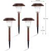 imageSOLPEX Solar Path Lights 4 Pack High Lumen Solar Garden Lights Solar Powered Waterproof Pathway Lights Automatic Led Warm White Solar Yard Lights for Driveway Walkway Landscape Lawn