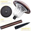 imageSOLPEX Solar Path Lights 4 Pack High Lumen Solar Garden Lights Solar Powered Waterproof Pathway Lights Automatic Led Warm White Solar Yard Lights for Driveway Walkway Landscape Lawn