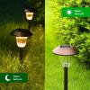 imageSOLPEX Solar Path Lights 4 Pack High Lumen Solar Garden Lights Solar Powered Waterproof Pathway Lights Automatic Led Warm White Solar Yard Lights for Driveway Walkway Landscape Lawn