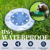 imageSOLPEX Solar Ground Lights 4 Pack Solar Lights Outdoor Waterproof 8 LED Solar Powered Landscape Lighting for Garden Yard Patio Pathway Driveway Walkway Cool White