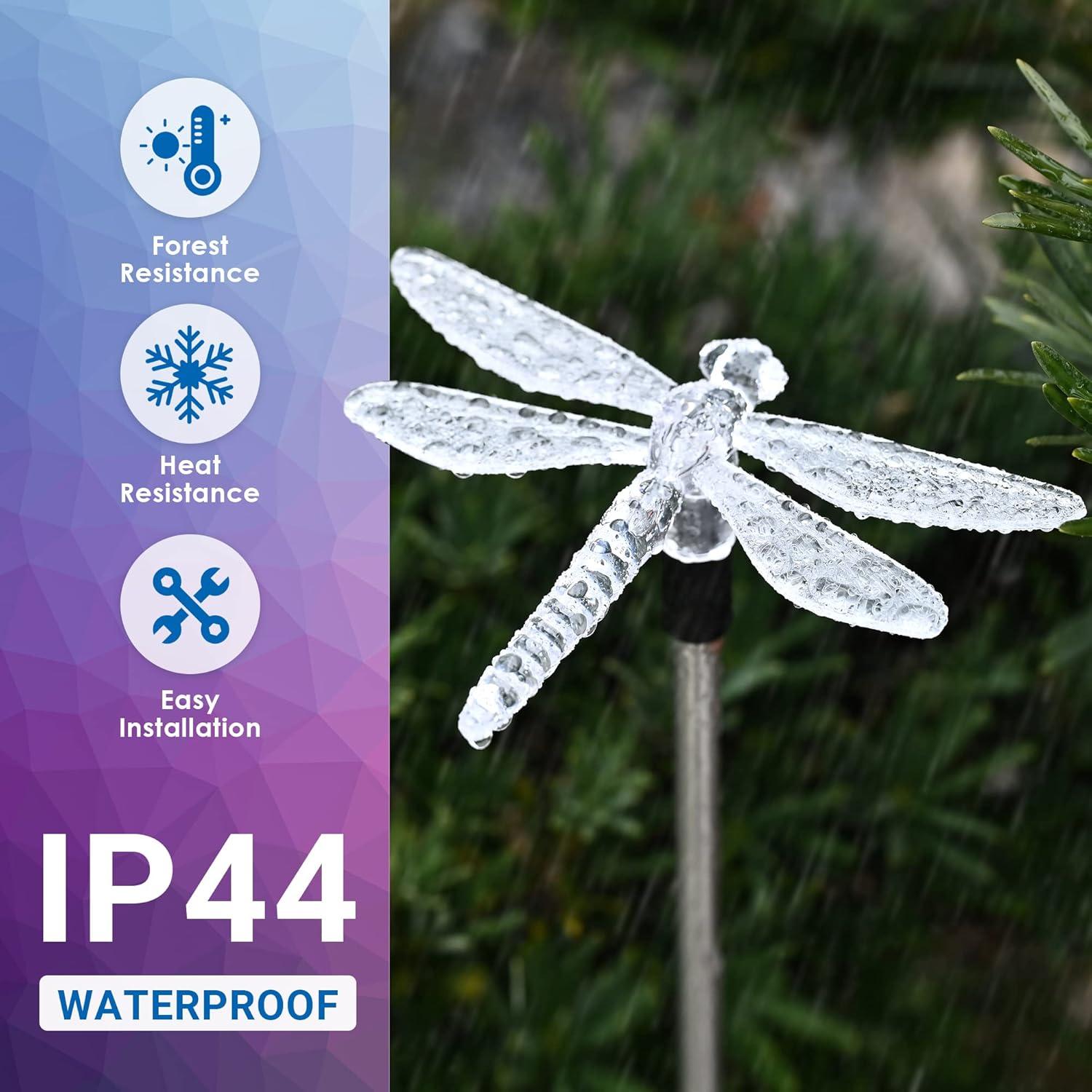 image:imageSOLPEX Solar Garden Lights 3 Pack Solar Butterfly Lights Yard Decorations MultiColor Changing LED Bird Light Stakes Yard Light for Garden Patio amp Lawn3