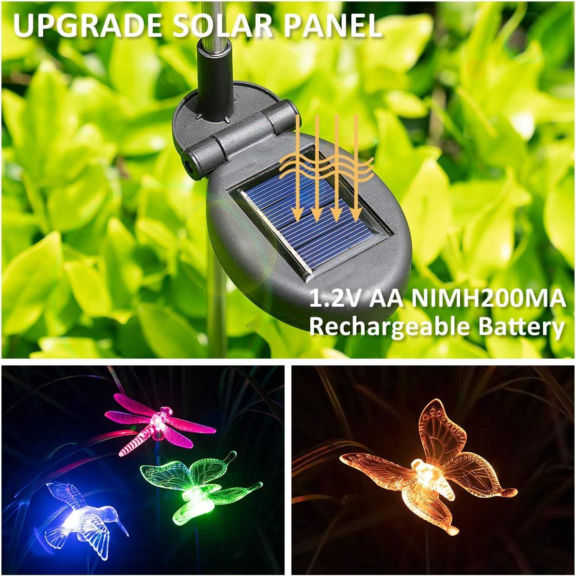 image:imageSOLPEX Solar Garden Lights 3 Pack Solar Butterfly Lights Yard Decorations MultiColor Changing LED Bird Light Stakes Yard Light for Garden Patio amp Lawn3