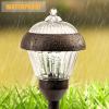 image:imageSolpex Outdoor Solar Path Lights Glass and Powder Coated Cast Aluminum Metal 2 Bright LEDs per Light 6 Lumens Output per LED Easy No Wire Installation Waterproof Bronze