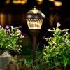 image:imageSolpex Outdoor Solar Path Lights Glass and Powder Coated Cast Aluminum Metal 2 Bright LEDs per Light 6 Lumens Output per LED Easy No Wire Installation Waterproof Bronze