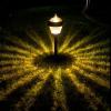 image:imageSolpex Outdoor Solar Path Lights Glass and Powder Coated Cast Aluminum Metal 2 Bright LEDs per Light 6 Lumens Output per LED Easy No Wire Installation Waterproof Bronze