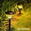 image:imageSOLPEX Solar Pathway Lights Outdoor 6 Pack Solar Powered Garden Lights Automatic Glass Metal Waterproof Solar Landscape Lights for Landscape Lawn Pathway Walkway and DrivewayWarm White