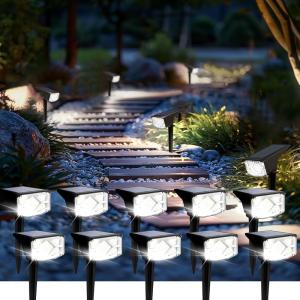 image:imageSOLPEX Solar Spot Lights Outdoor Waterproof IP65 Landscape Spotlights Outdoor Compact Design Spot Lights Solar Powered Flood Lights for Garden Yard Pathway House Tree Outside 10 Pack Warm WhiteCool White