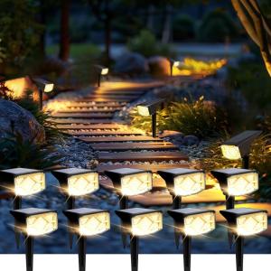 image:imageSOLPEX Solar Spot Lights Outdoor Waterproof IP65 Landscape Spotlights Outdoor Compact Design Spot Lights Solar Powered Flood Lights for Garden Yard Pathway House Tree Outside 10 Pack Warm WhiteWarm White
